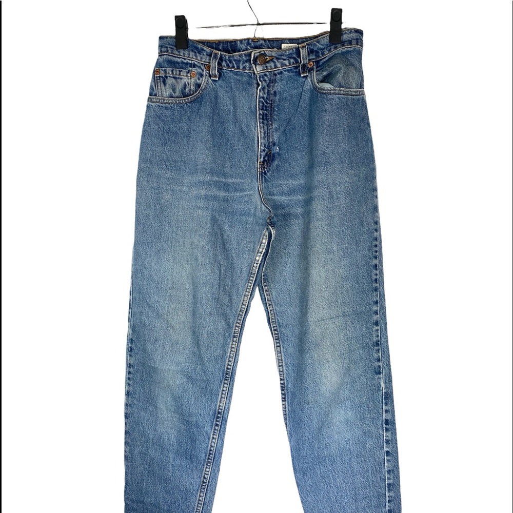 Vintage Levis 551 High Rise Denim Jeans Women’s 28x40 Size 10 Blue Med Tapered